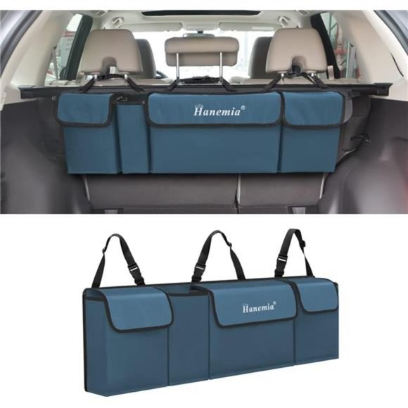 Car Trunk Organizer and Storage, Backseat Hanging Organizer for SUV, Truck - Picture 1 of 7